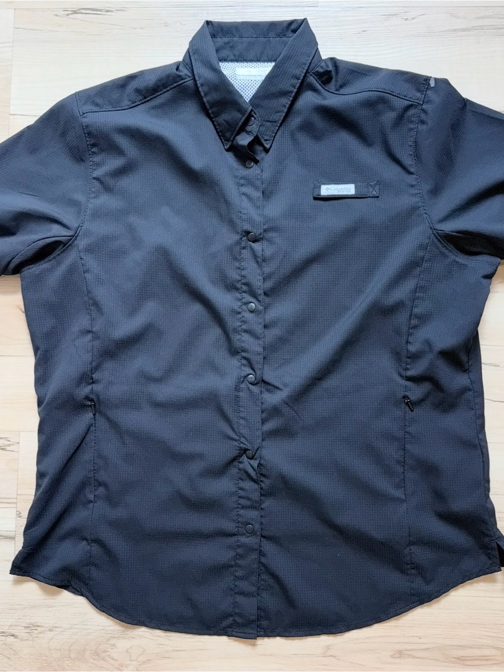 Columbia PFG Tamiami II Women’s XL Gray Button-Up Fishing Shirt Omni-Shade
